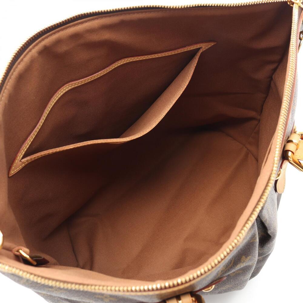 Louis Vuitton Monogram Palermo Canvas Bag Brown Leather Shoulder - Picture 3 of 10